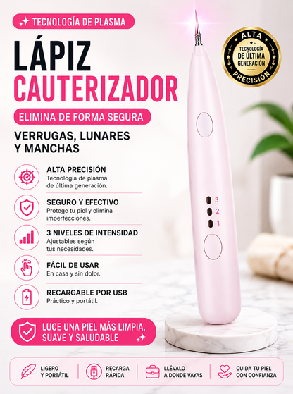 ✨🔥 Lápiz Cauterizador de Precisión 3 Niveles ⚡ Recargable por USB 💖 Kit Completo